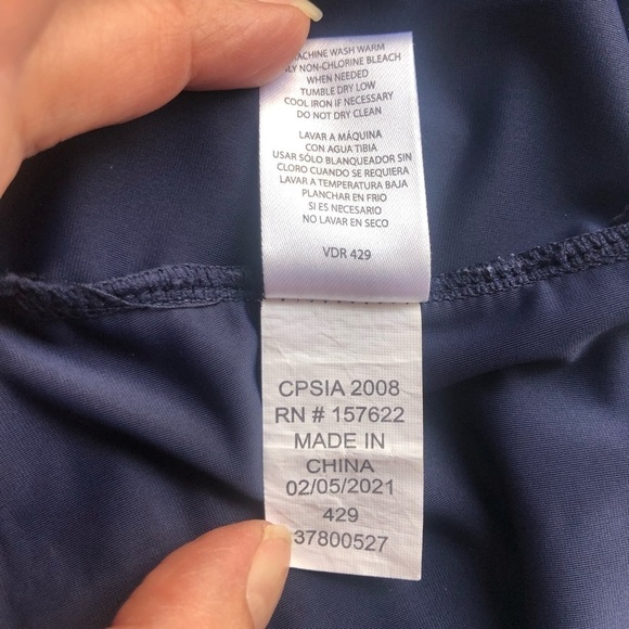 Eddie Bauer Girls Colorblock Short Sleeves Rash Guard Swim Top Size L(14-16) - Picture 9 of 13